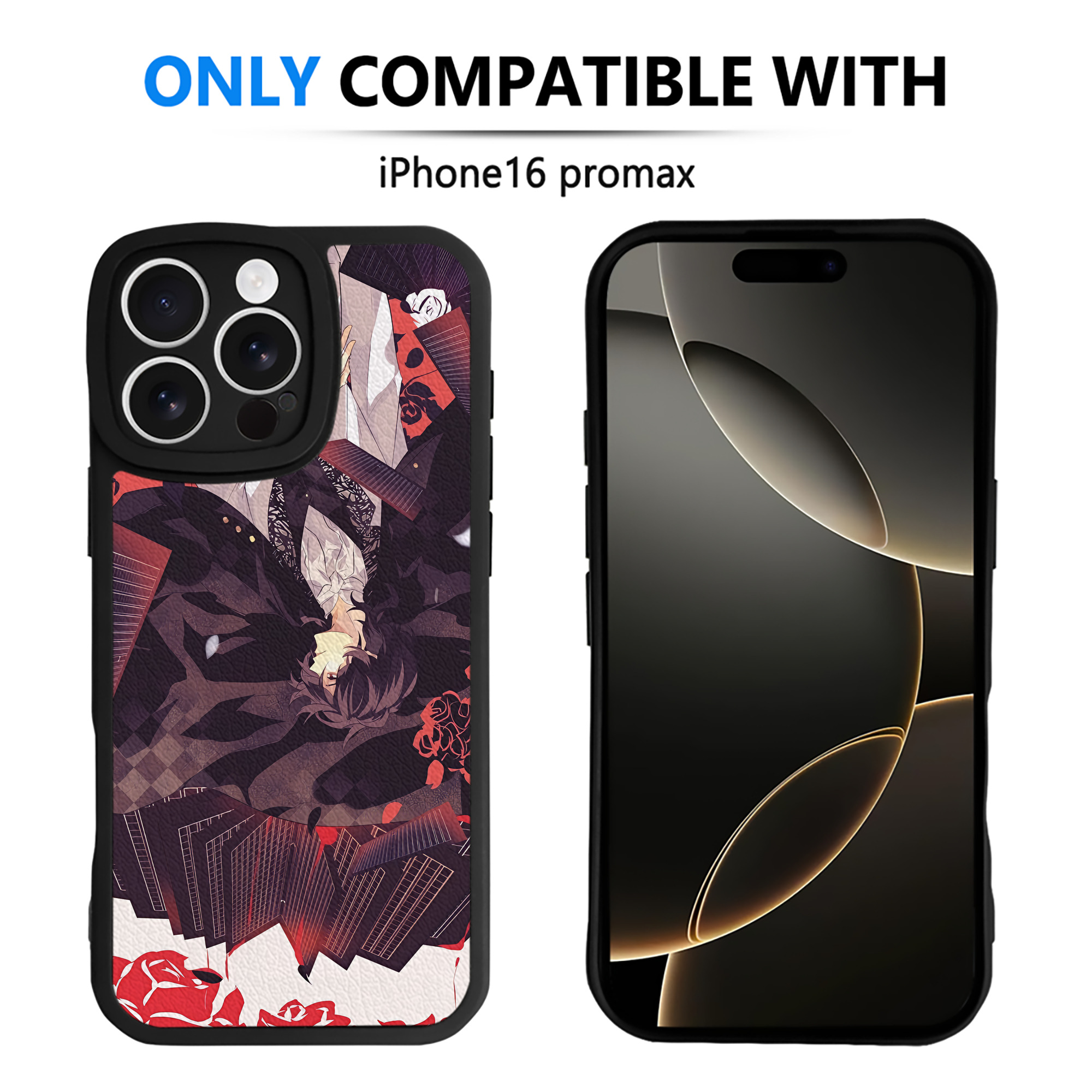 （画像用） 文豪ストレイドッグス Bungo Stray Dogs 【iPhone 16シリーズ対応】シリコンスマホケース（レザー調） 材質：シリコン